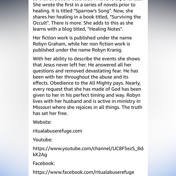 FREE* Book, Surviving The Occult- Little Bird and Her Jesus by Robyn Kranig. - Picture 5 of 16